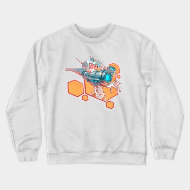 Android girl Crewneck Sweatshirt by Ignat02